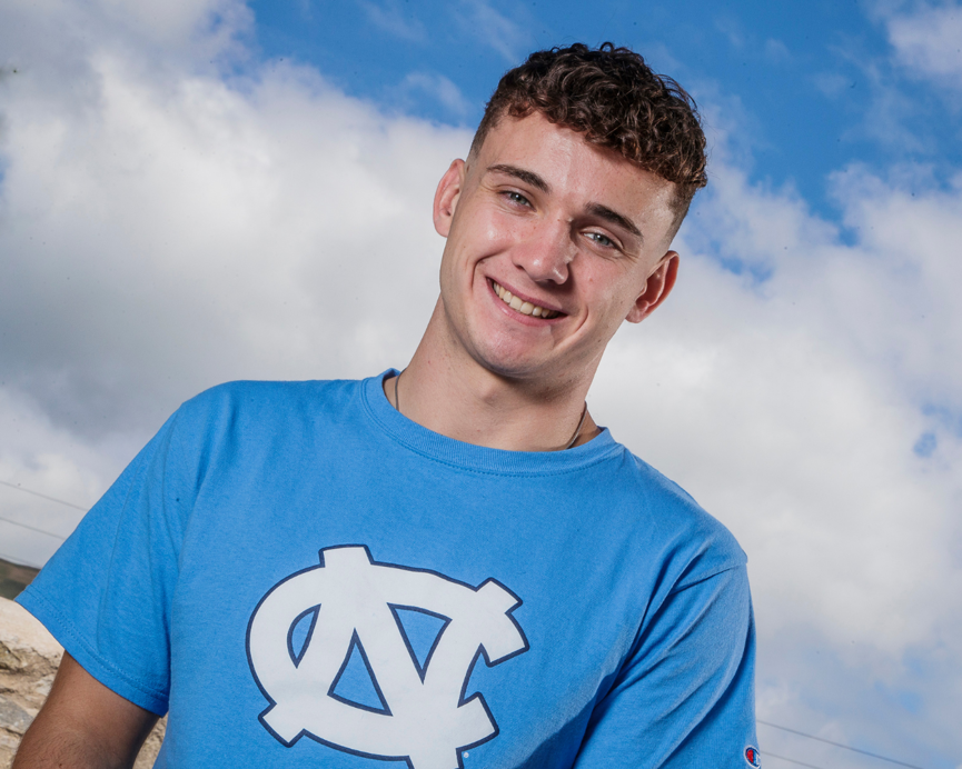 Student in University of North Carolina at Chapel Hill t-shirt